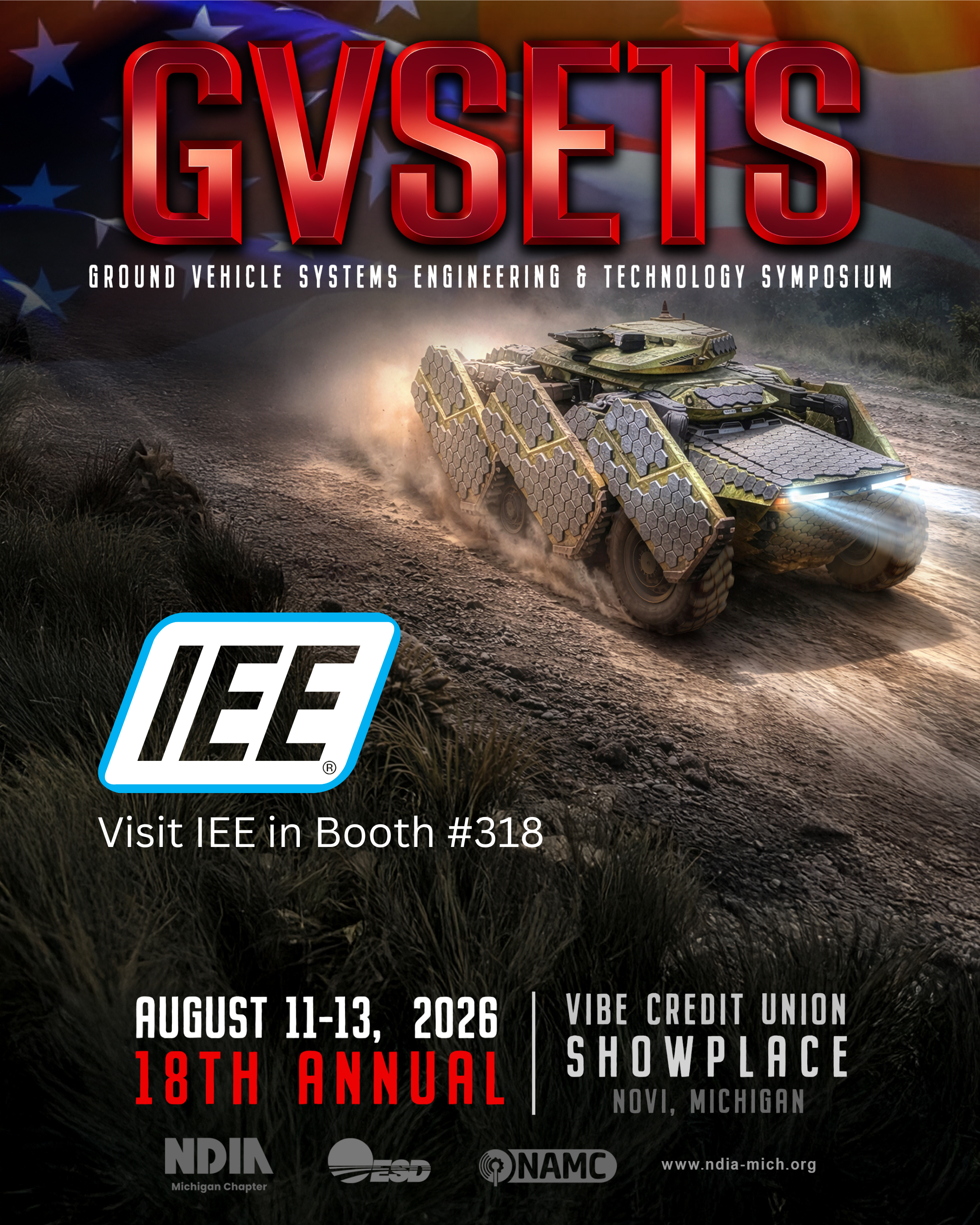 IEE is exhibiting at GVSETS in Booth #318